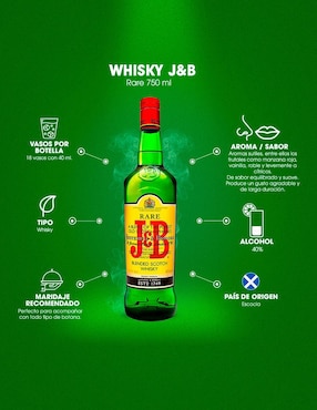 Whisky Scotch J&B 750 ml