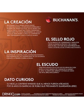 Whisky Scotch Buchanans Special Reserve 18 Años Blended 750 ml