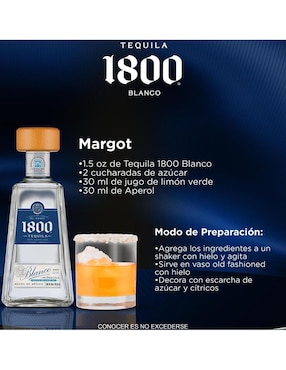 Tequila 1800 Blanco Reserva tipo Blanco 700 ml