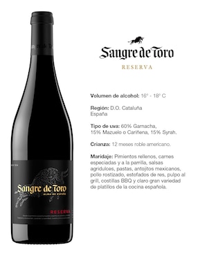 Vino tinto Sangre De Toro garnacha