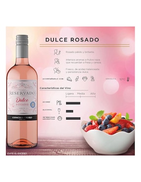 Vino Rosado varietal semidulce Concha y Toro Reservado 750 ml