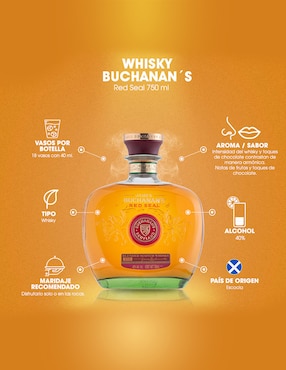 Whisky Scotch Buchanans Red Seal Blended 750 ml