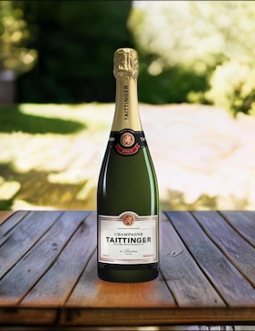 Champagne blanco Pinot Noir y Chardonnay Taittinger Brut Reserve Francia 750 ml