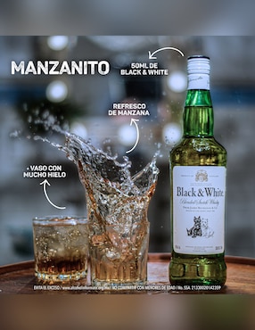 Whisky Scotch Black & White Blended