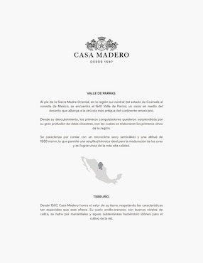 Vino tinto Casa Madero 3V Tempranillo, Merlot y Cabernet 750 ml