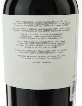 Vino Tinto Mariatinto cabernet sauvignon750 ml