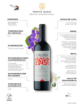 Vino tinto Monte Xanic Calixa cabernet-syrah