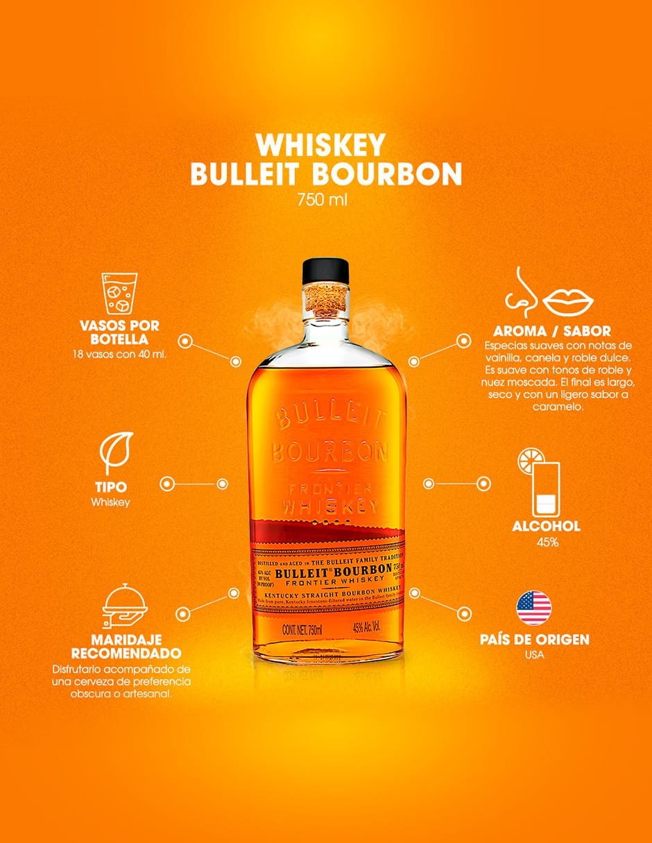 Whisky Bourbon 750 ml 3