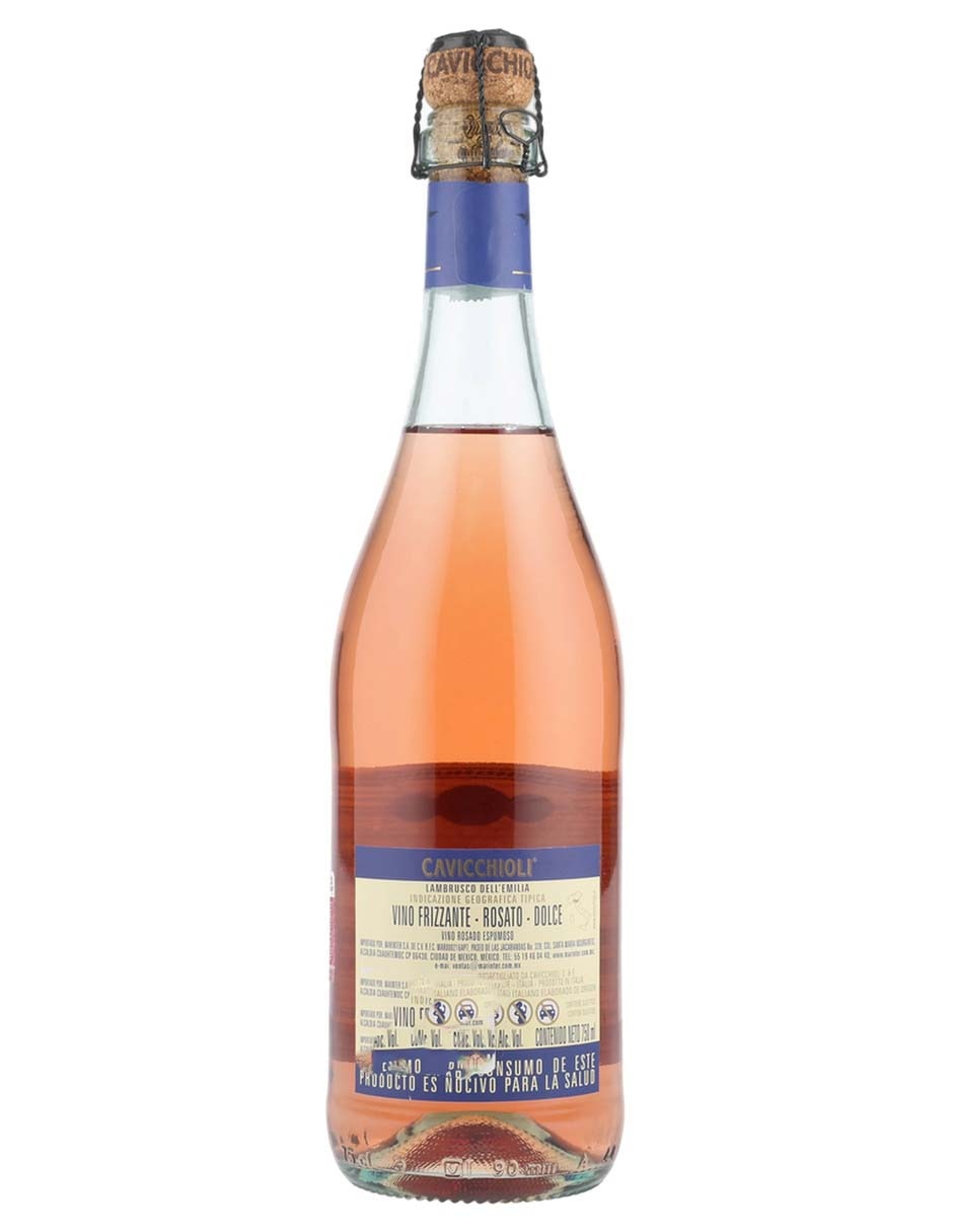 Vino Rosado Espumoso Lambrusco 750 ml 3