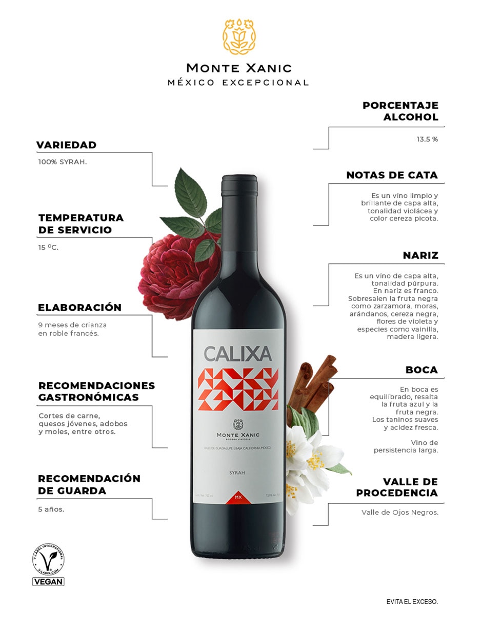 Vino tinto Calixa syrah 4