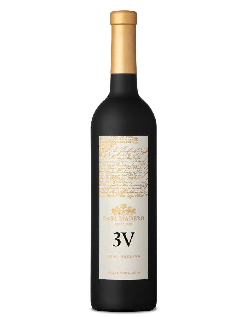 Vino tinto 3V Gran Reserva cabernet sauvignon, merlot, cabernet frances, petit verdot 1