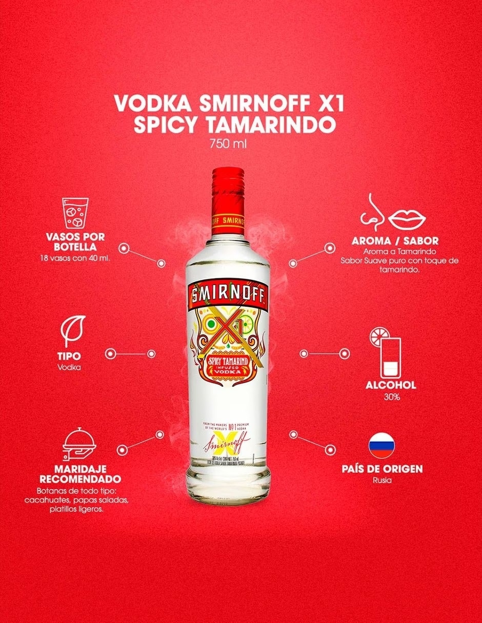 Vodka de tamarindo 750 ml 5