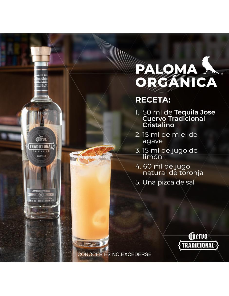 Tequila tipo Reposado cristalino 750 ml 4