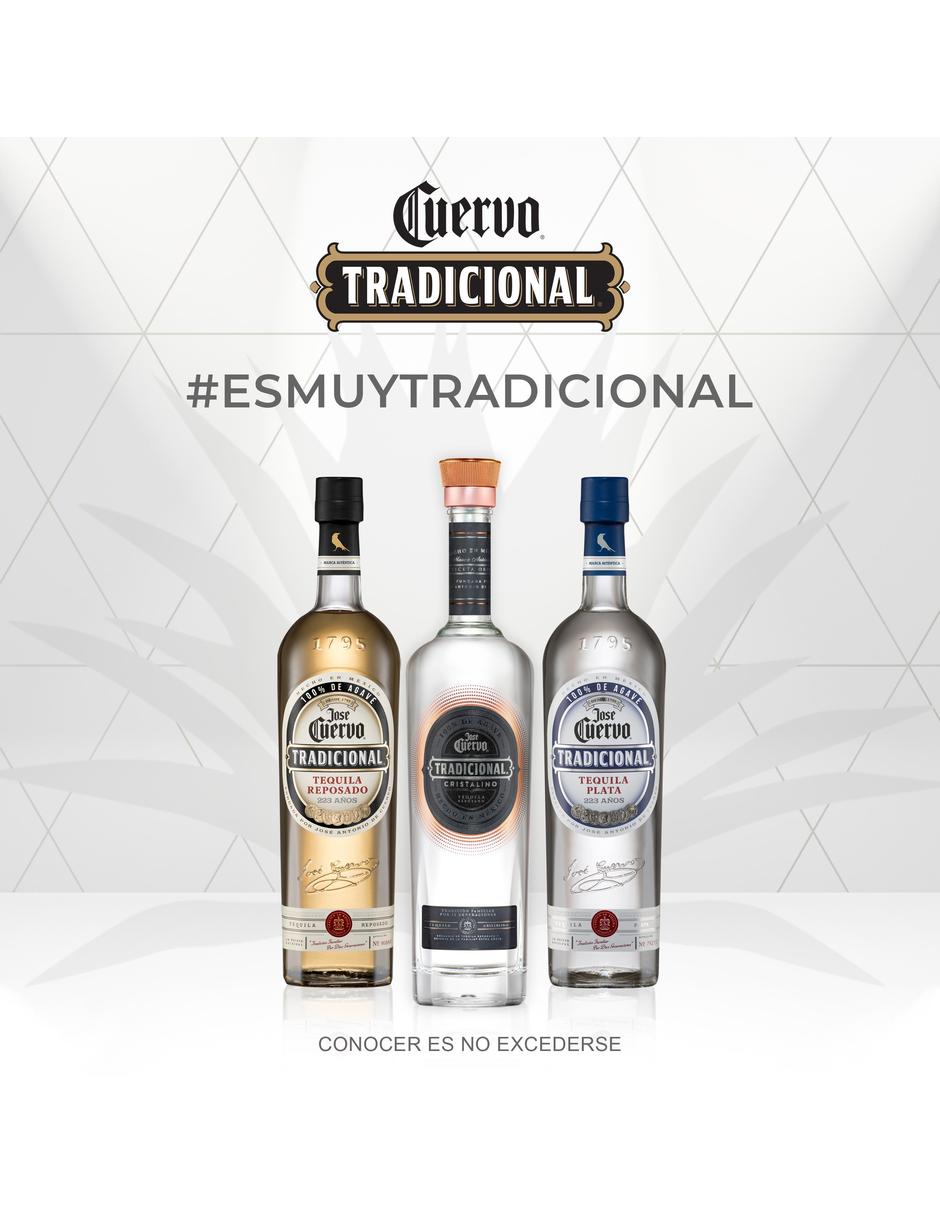 Tequila tipo Reposado cristalino 750 ml 5