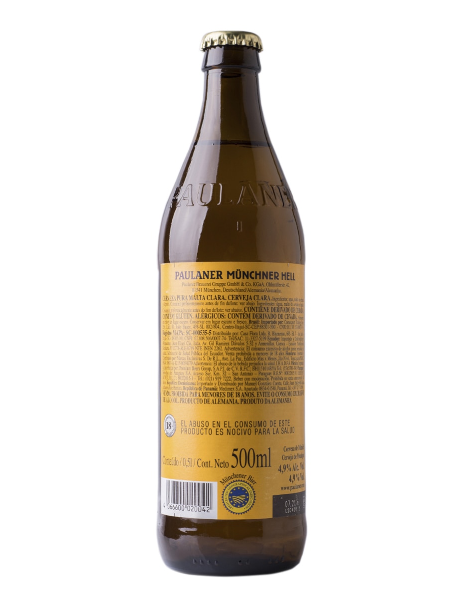 Cerveza clara Munchner Hell 500 ml 3