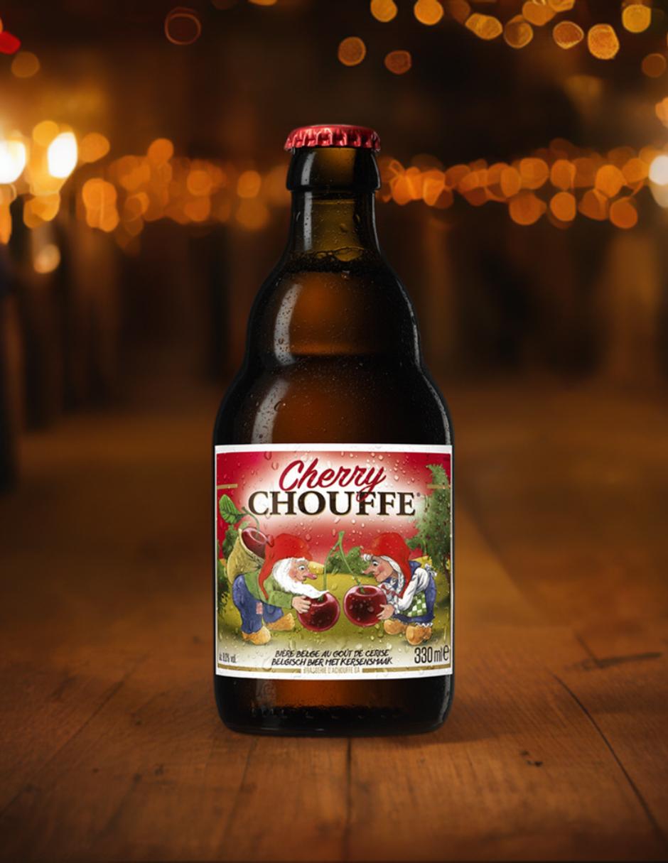 Cerveza clara Cherry frutos rojos 330 ml 3