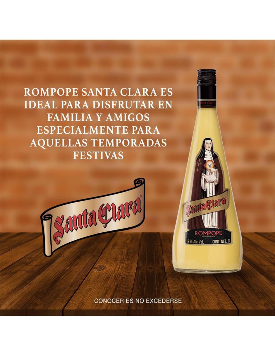 Licor de rompope sabor dulce 1 L 3