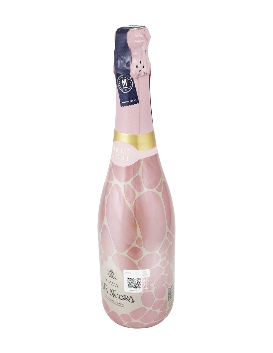 Vino espumoso rosado Pinot Blanc Cava Brut España 750 ml 2