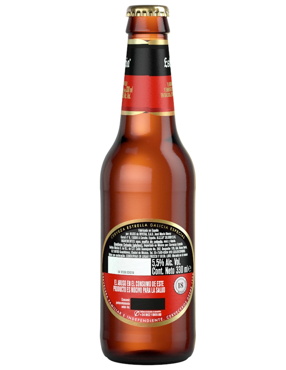 Cerveza clara Especial lager amargo 330 ml 3
