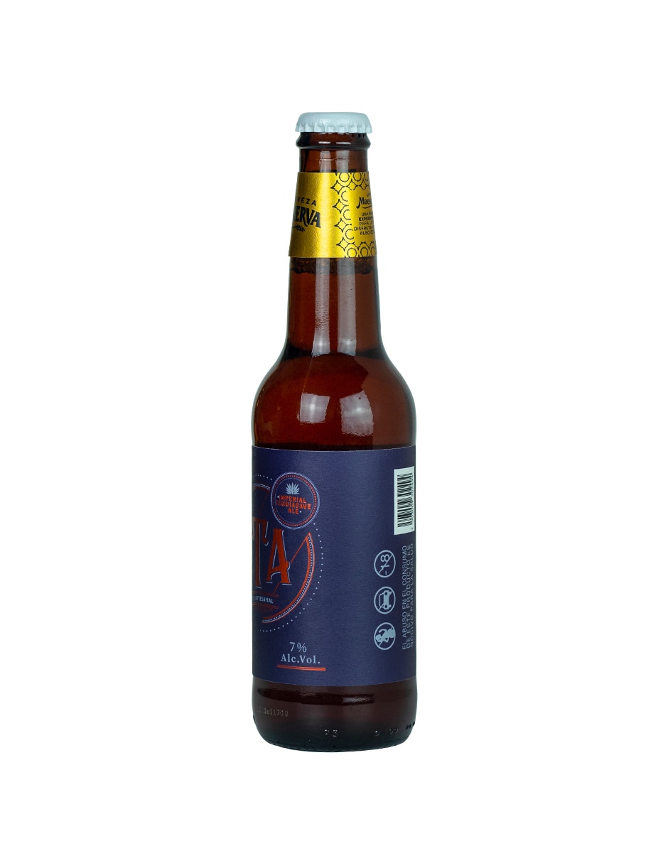 Cerveza clara artesanal agave 355 ml 3