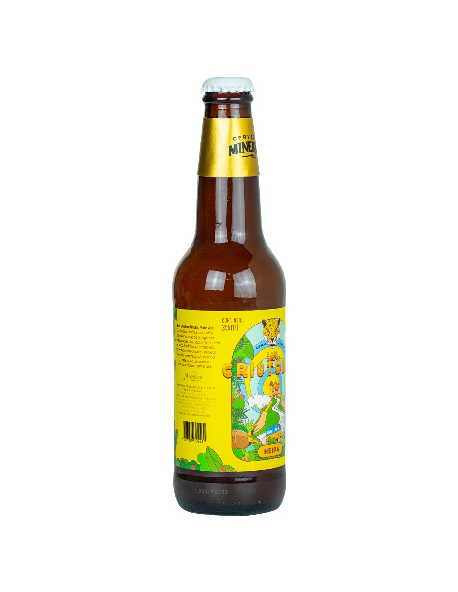 Cerveza clara San Cristóbal artesanal amargo 355 ml 2