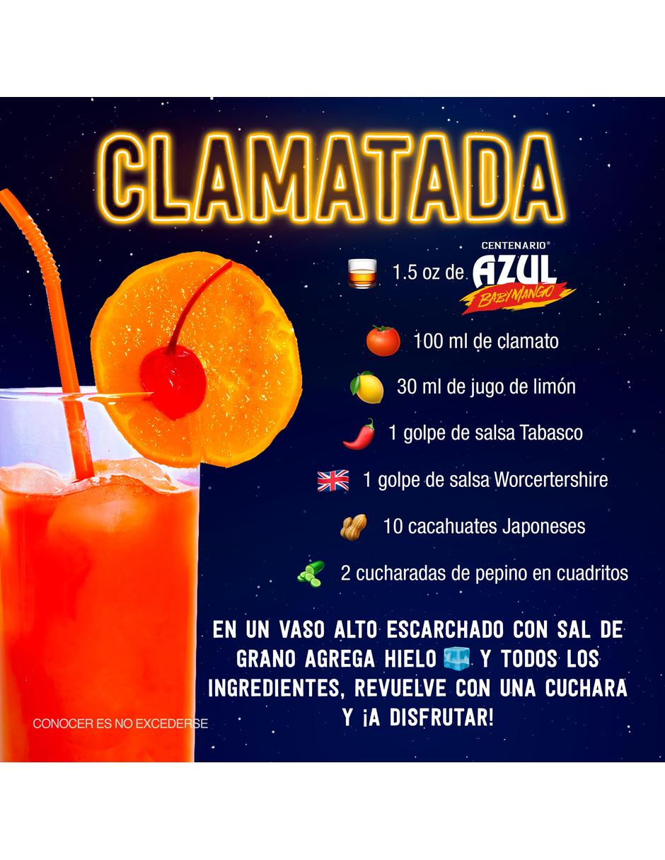 Licor de tequila Azul Baby Mango 700 ml 3