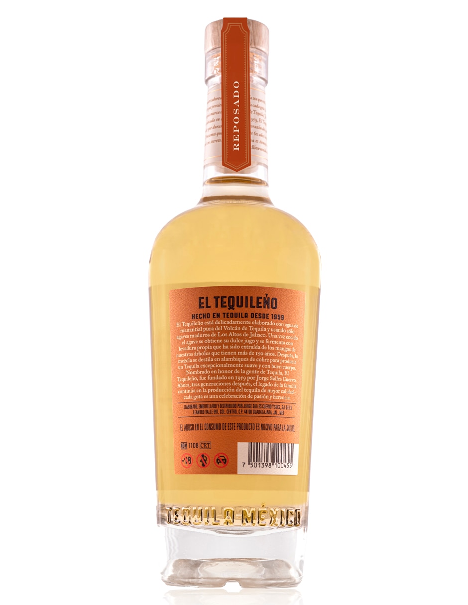 Tequila tipo Reposado 750 ml 2