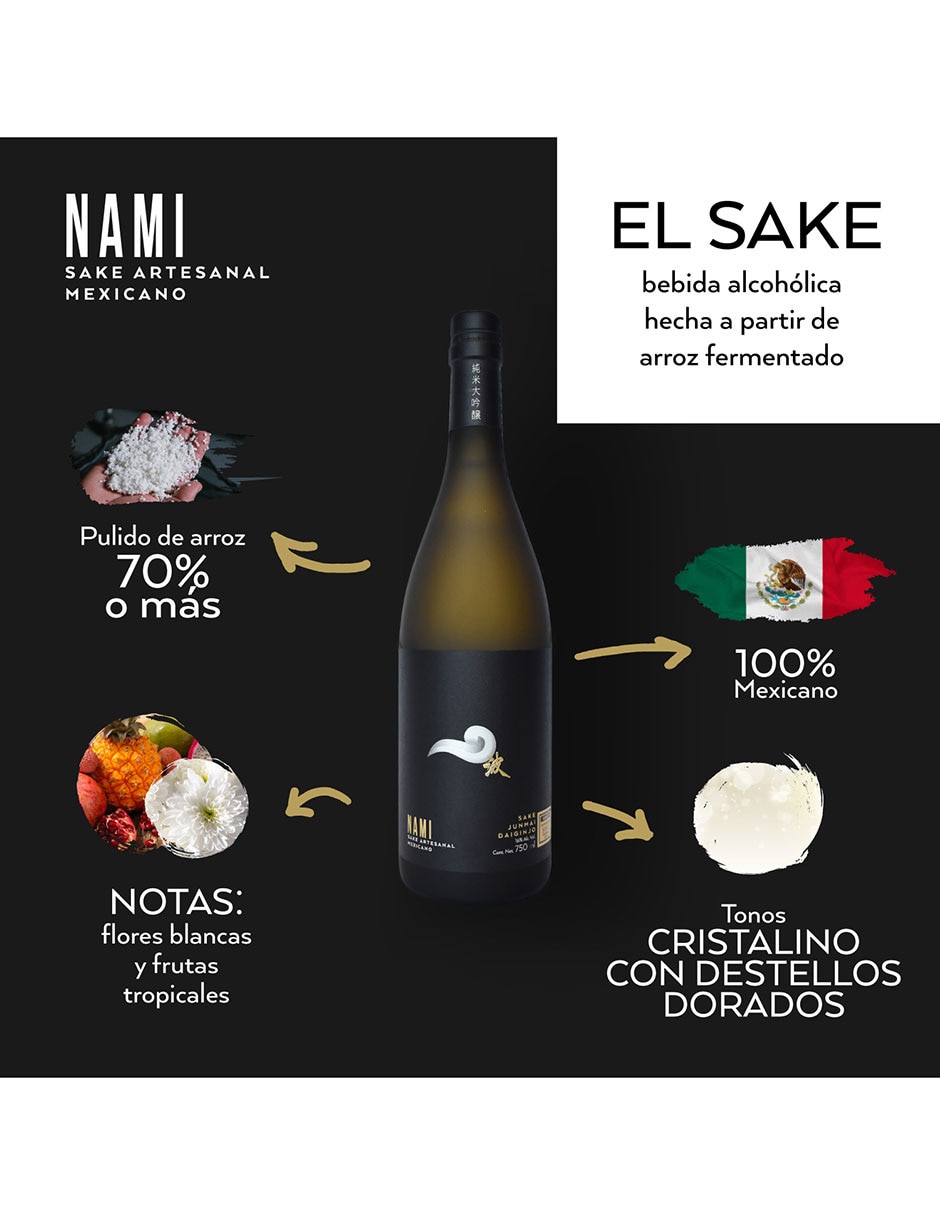 Sake sabor floral y afrutado 750 ml 3