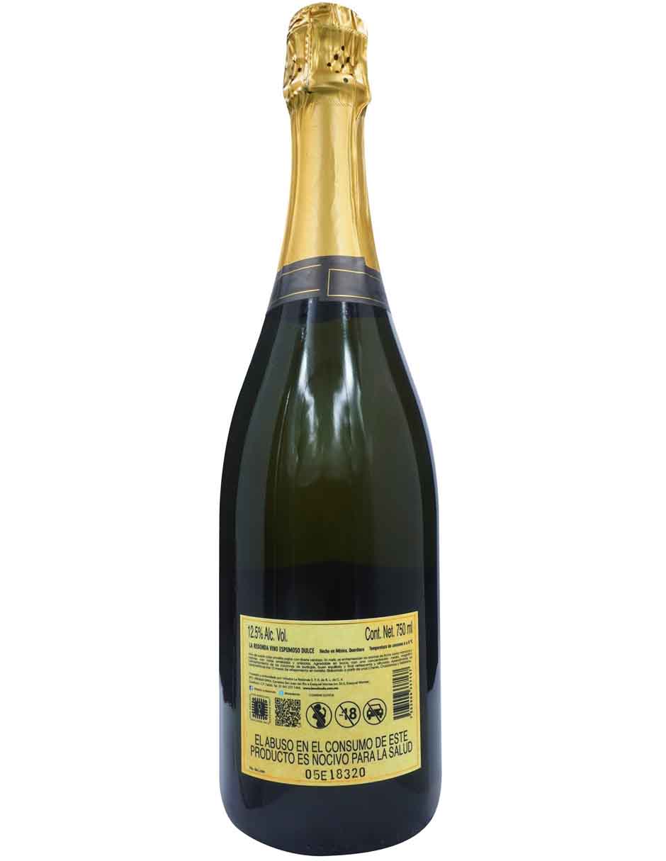 Vino espumoso blanco Chardonnay México 750 ml 2
