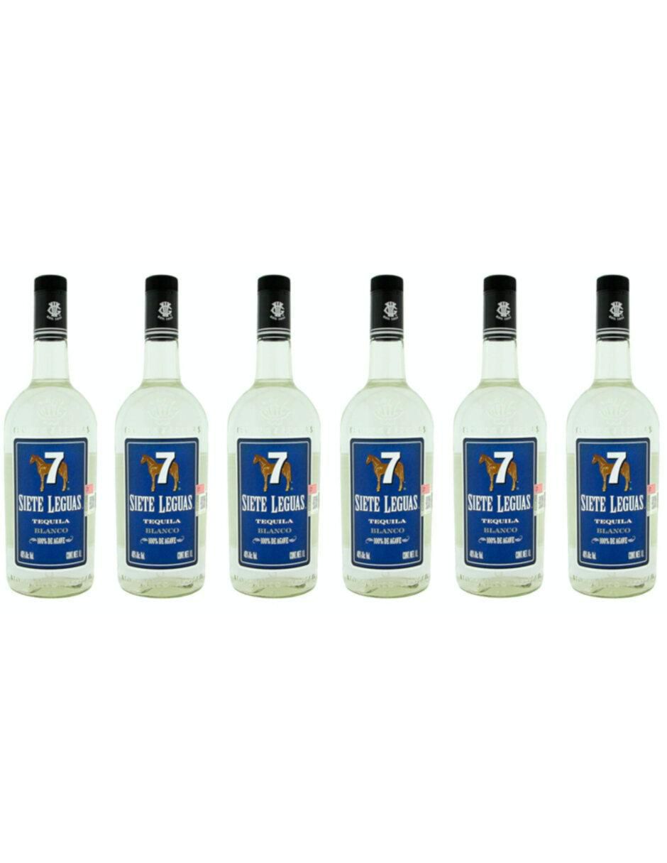 Tequila tipo Blanco 6 piezas 1 l c/u