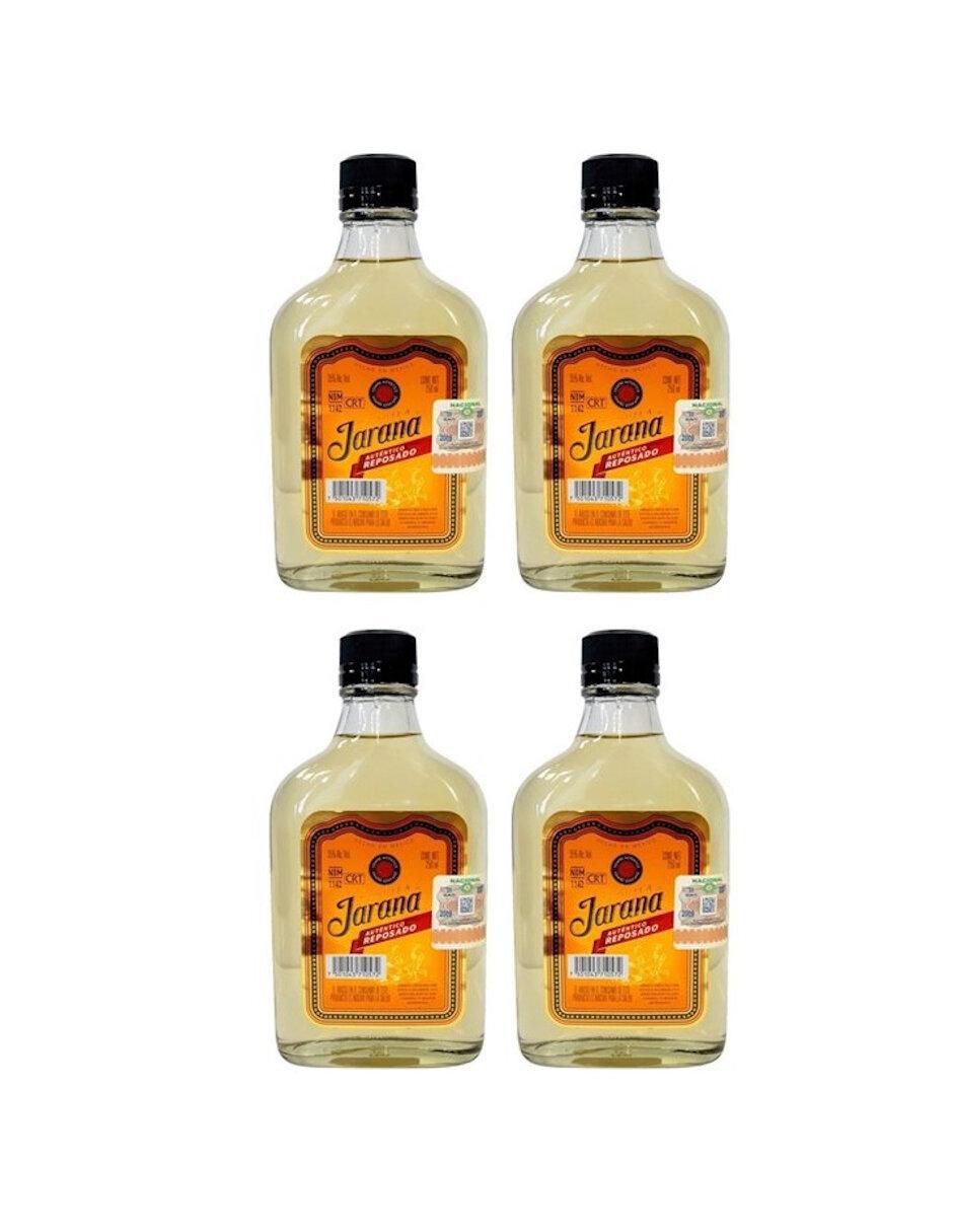 Caja de tequila tipo Reposado 4 piezas 250 ml c/u