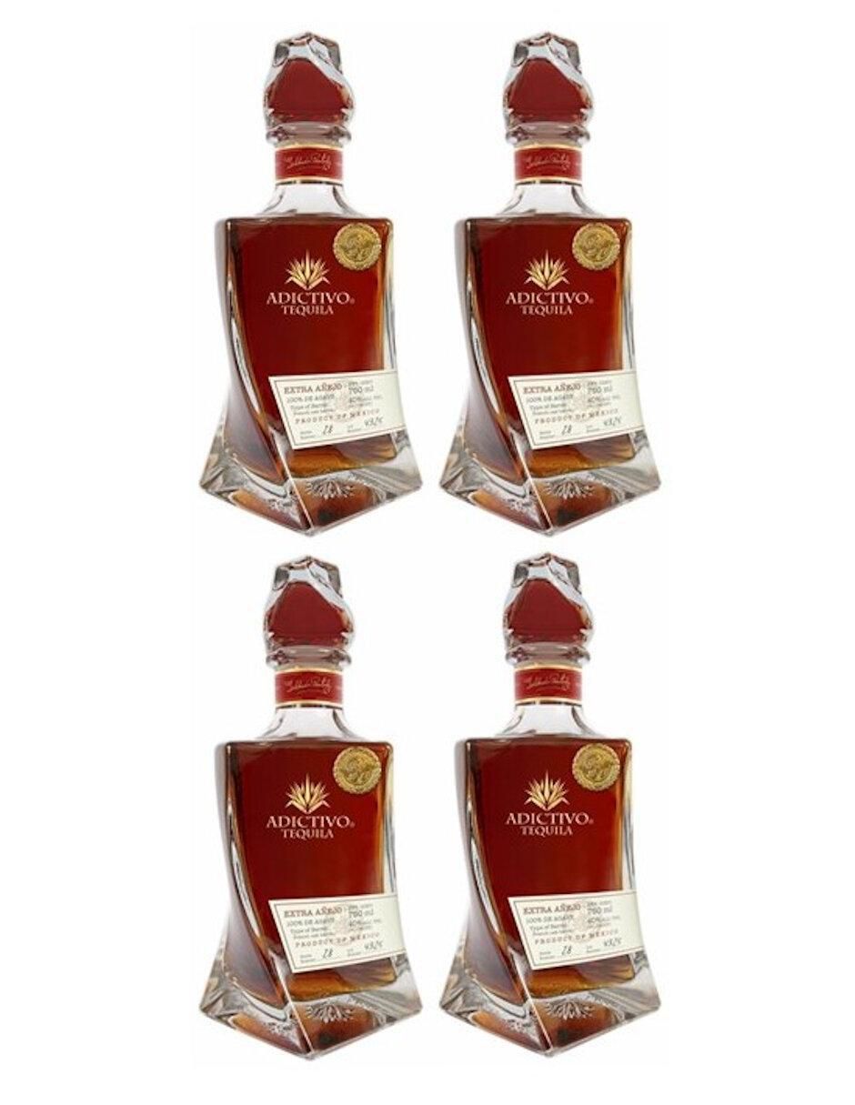 Caja de tequila tipo Extra añejo 4 piezas 750 ml c/u