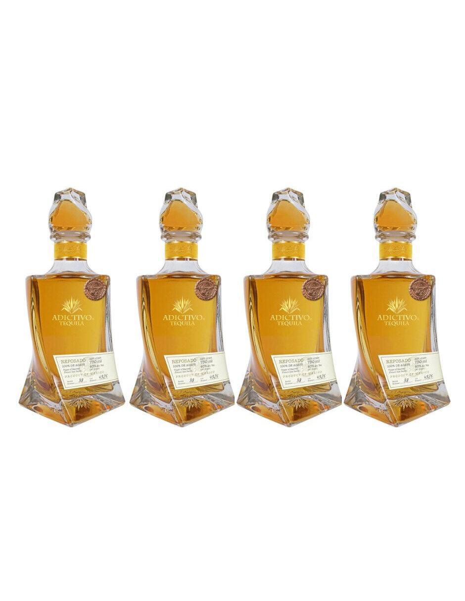 Caja de tequila tipo Reposado 4 piezas 750 ml c/u Caja de tequila tipo Reposado 4 piezas 750 ml c/u