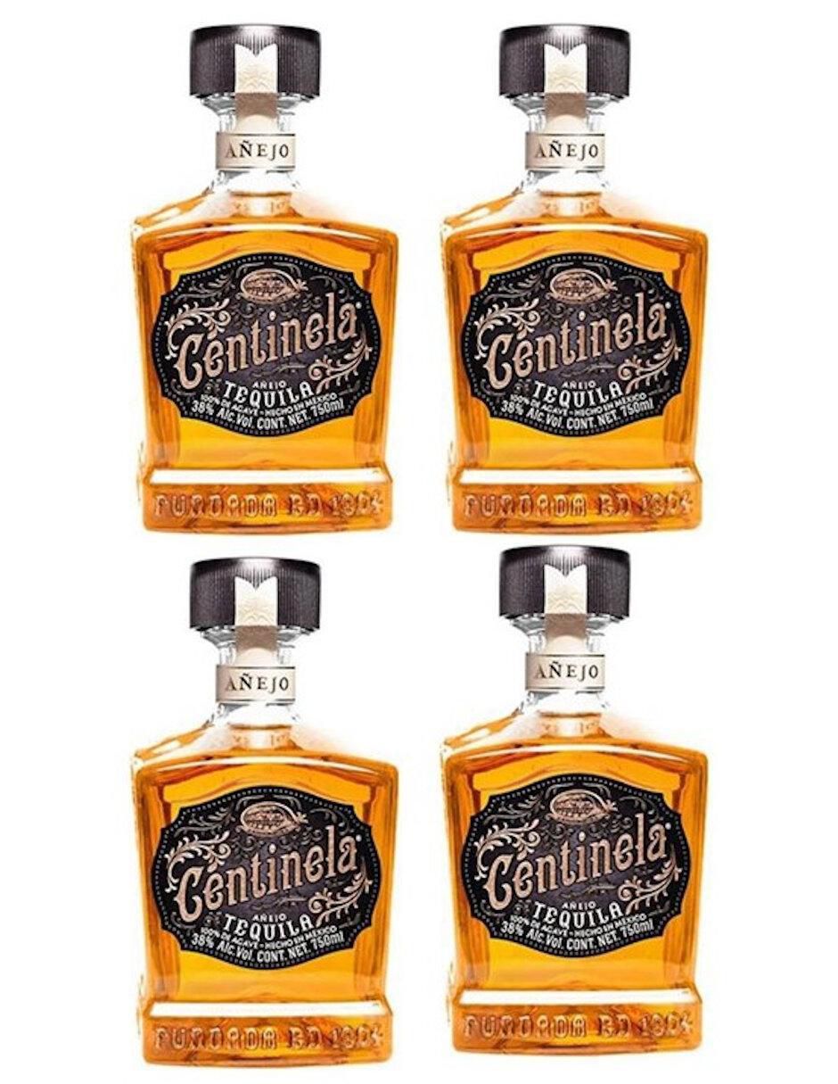 Caja de tequila tipo Añejo 4 piezas 750 ml c/u
