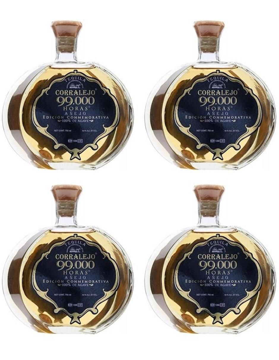 Caja de tequila tipo Añejo 4 piezas 750 ml c/u