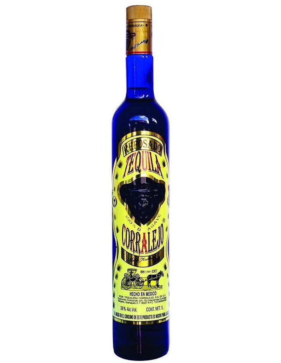 Caja de tequila tipo Reposado 4 piezas 1 L c/u 2