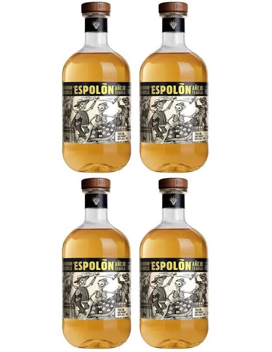Caja de tequila tipo Añejo 4 piezas 750 ml c/u Caja de tequila tipo Añejo 4 piezas 750 ml c/u
