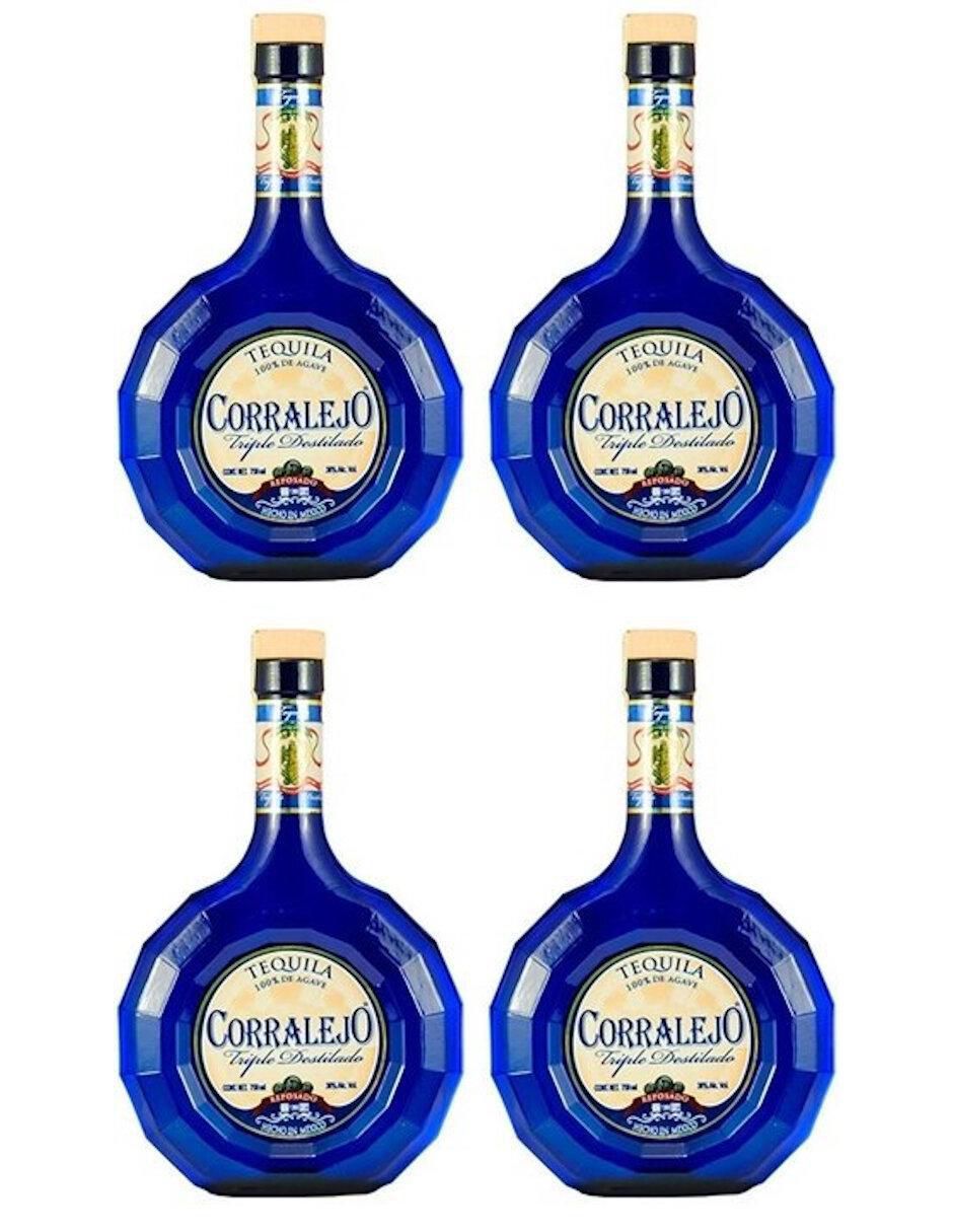 Caja de tequila tipo Reposado 4 piezas 750 ml c/u