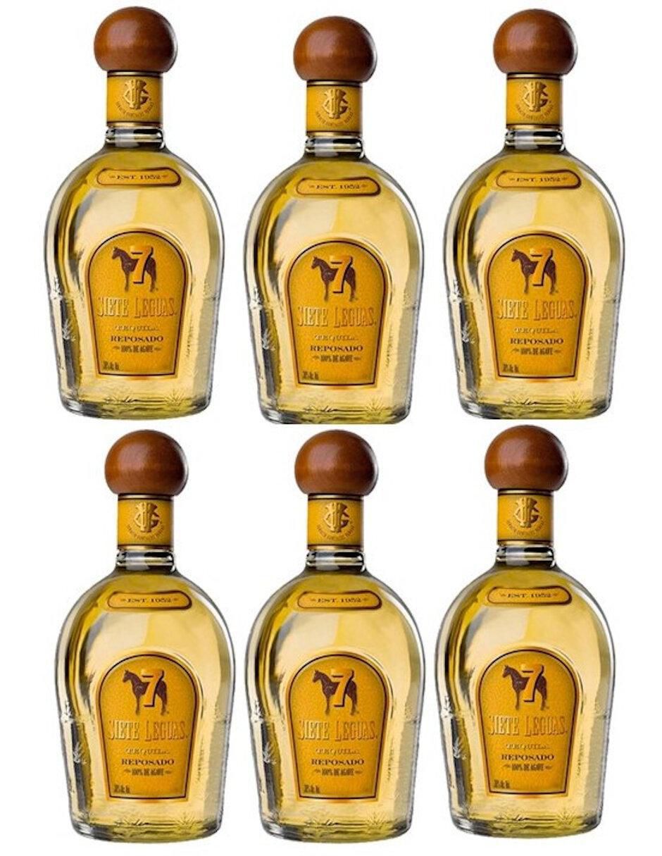 Caja de tequila tipo Reposado 6 piezas 375 ml c/u