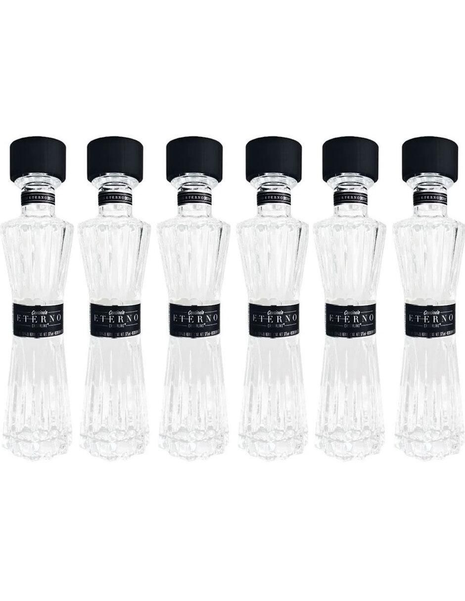 Caja de tequila tipo Cristalino 6 piezas 375 ml c/u