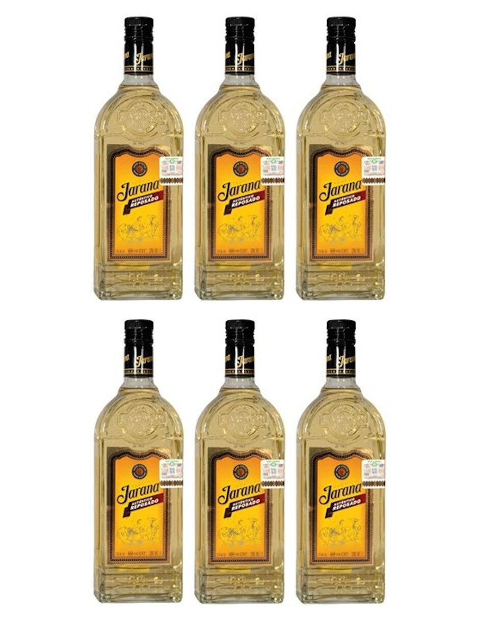 Caja de tequila tipo Reposado 6 piezas 1 L c/u