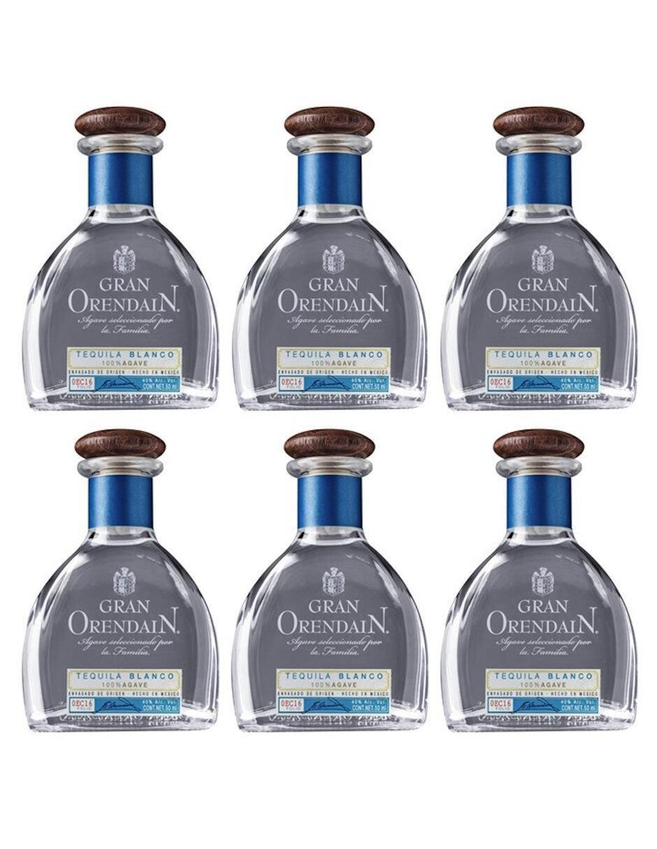 Caja de tequila tipo Blanco 6 piezas 50 ml c/u Caja de tequila tipo Blanco 6 piezas 50 ml c/u