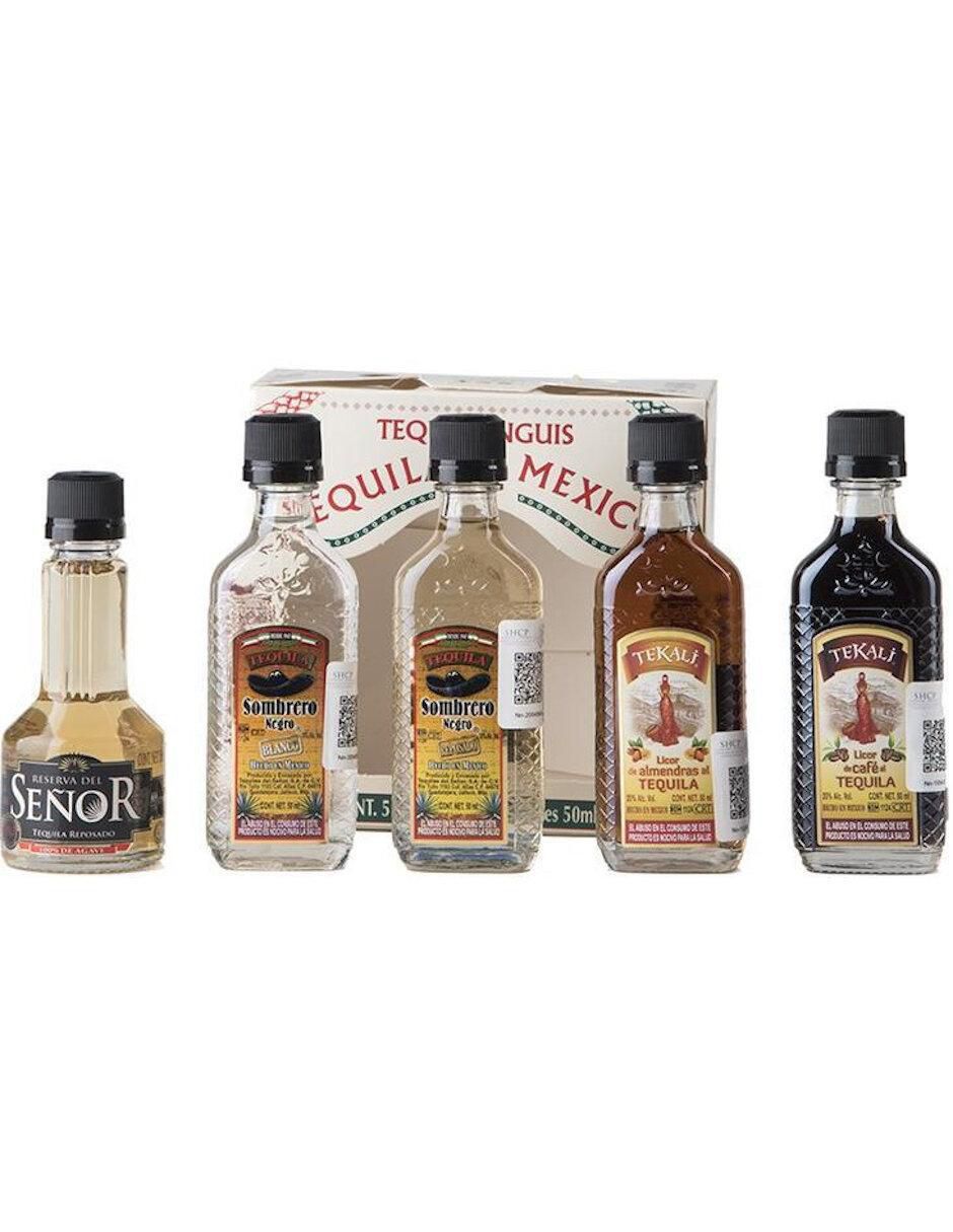 Caja de tequila tipo Reposado 6 piezas 50 ml c/u 2