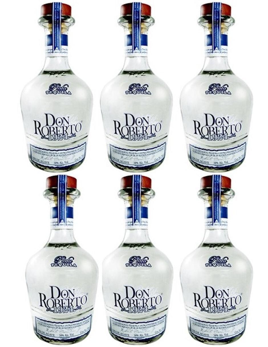 Caja de tequila Ultra premium tipo Plata 6 piezas 750 ml c/u