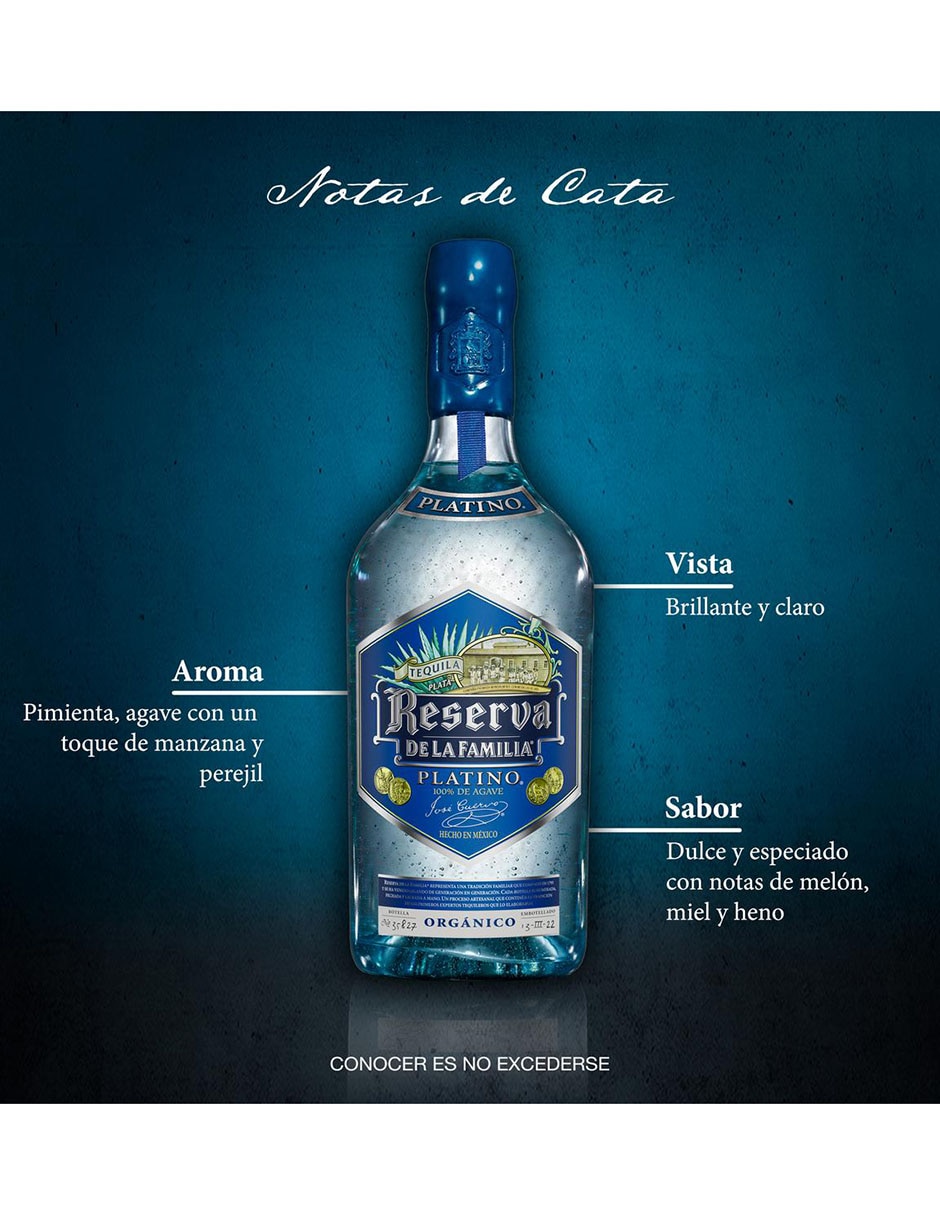 Tequila tipo Platino 750 ml 5