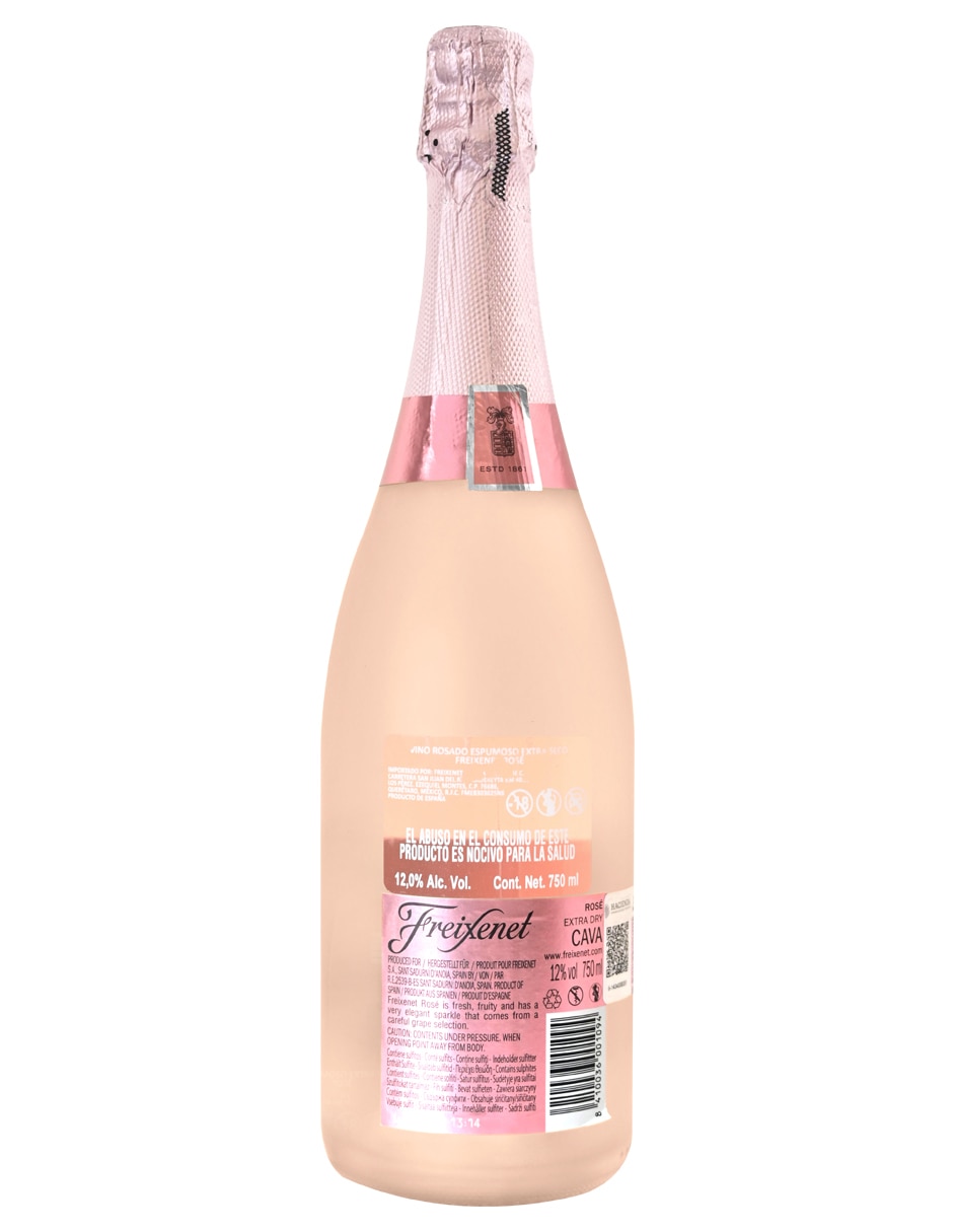 Vino espumoso rosado Garnacha Premium Cava Rosé España 750 ml 3