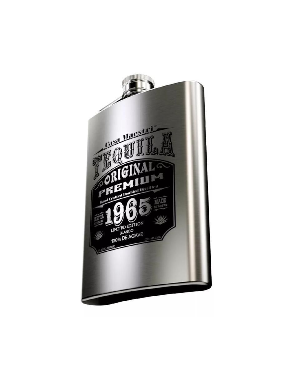 Tequila Blanco Flask tipo Blanco 200 ml 2