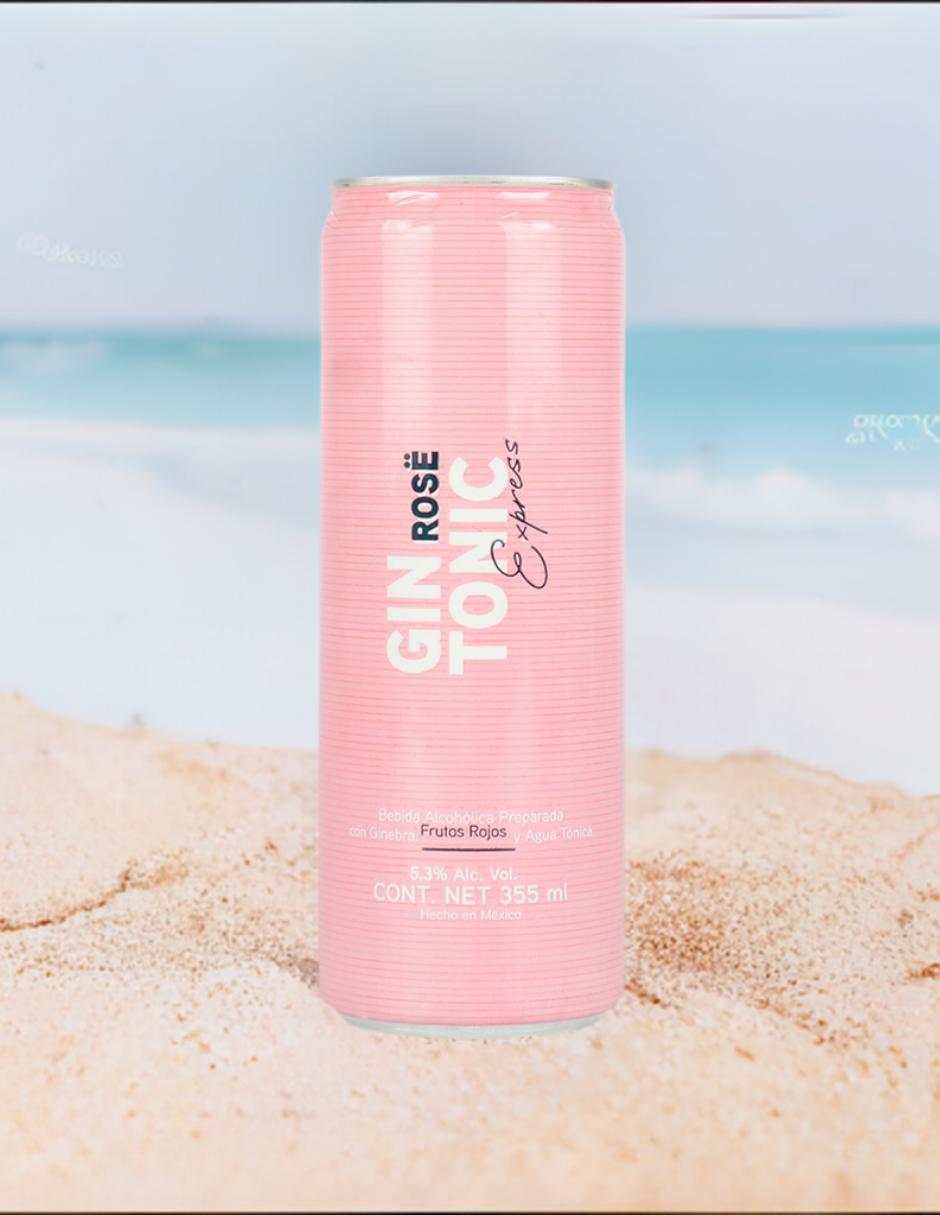 Cocktail Gin Tonic Rose Express sabor frutos rojos 355 ml 5