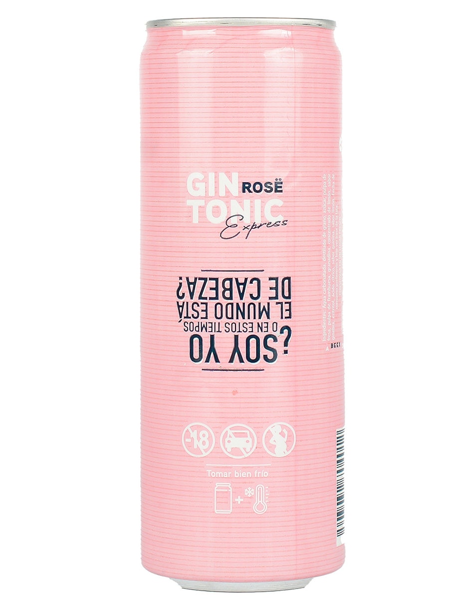 Cocktail Gin Tonic Rose Express sabor frutos rojos 355 ml 2
