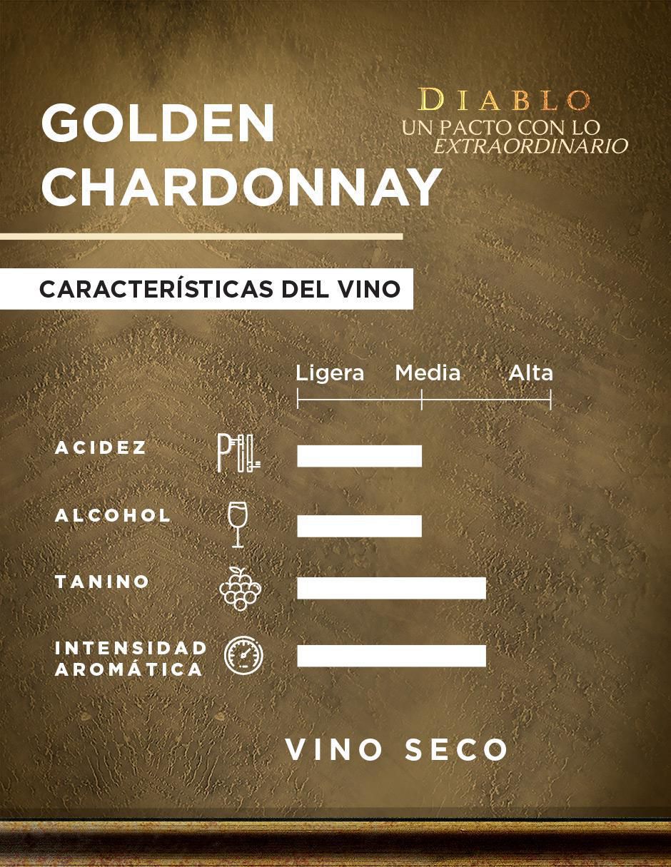 Vino blanco Golden Chardonnay 750 ml 4
